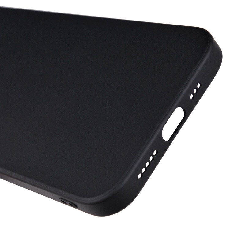 Ốp lưng ip silicon dẻo cạnh vuông đen IP 12/12pro/12promax/13/13pro/13promax/14/plus/pro/promax