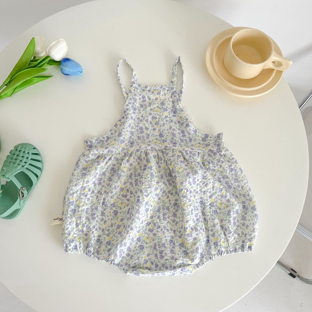 Jumpsuit In Hoa ThờI Trang MùA Hè Cho Bé GáI