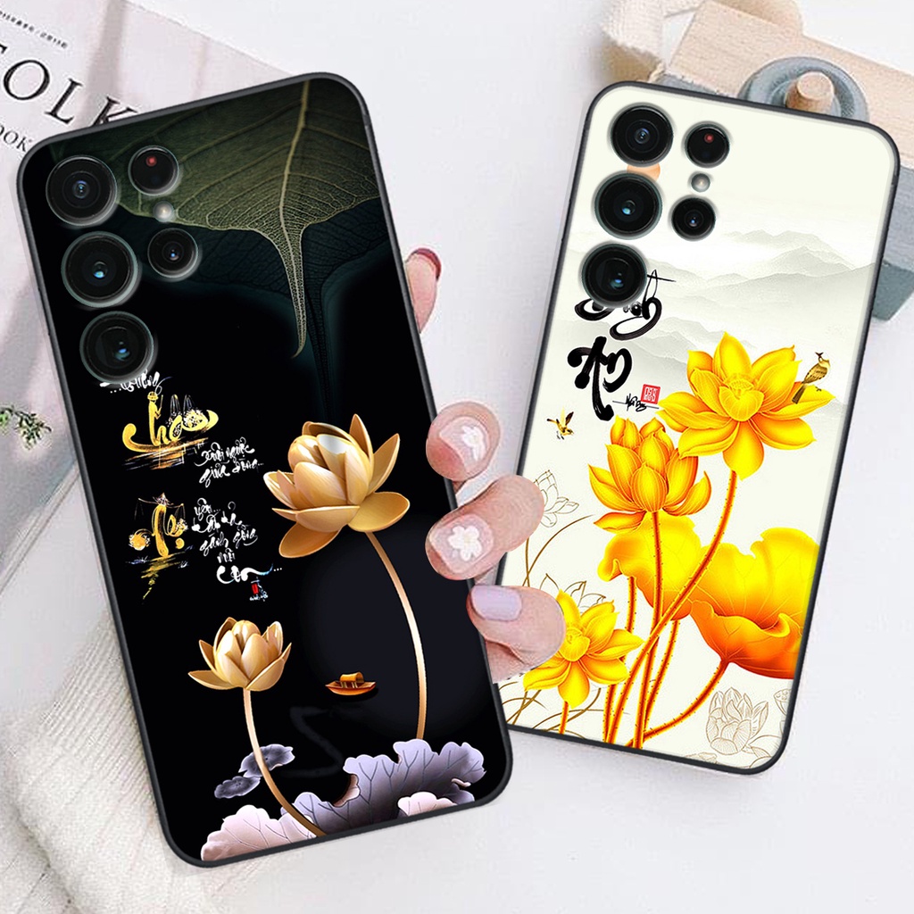 Ốp lưng Samsung Galaxy S22 ULTRA in hình chữ tài chữ lộc, Cha Mẹ, bình an SIÊU ĐẸP