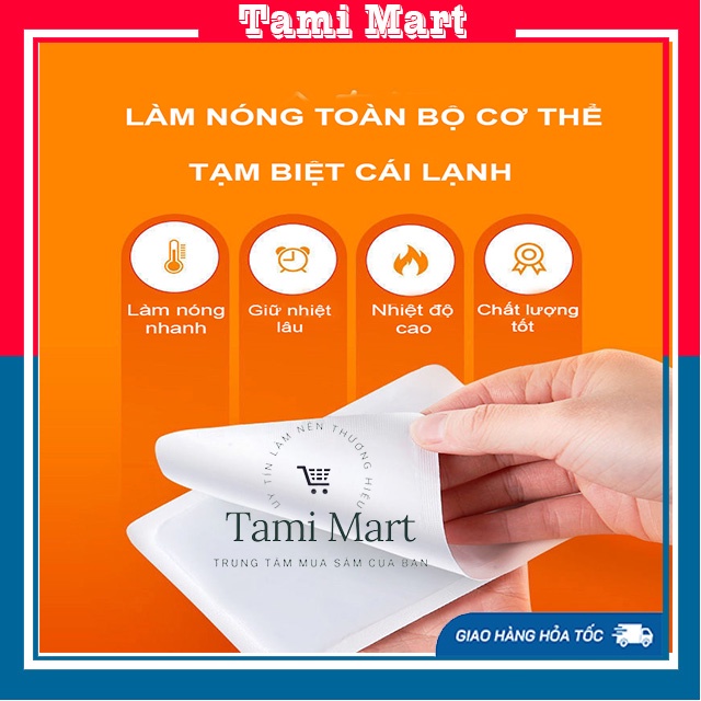 Miếng Dán Giữ Nhiệt Chuột Túi, Giữ Ấm Cơ Thể Chân, Tay Mùa Đông, Sưởi Ấm Ngày Đèn Đỏ, Đau Bụng Kinh - Tami Mart