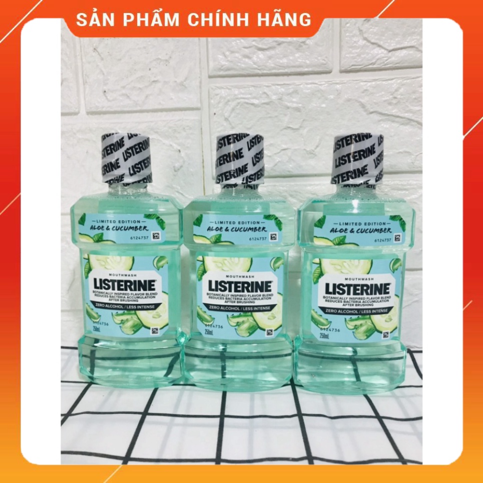 Nước Súc Miệng Vị Trái Cây Tự Nhiên Listerine 250ml/Chai (Phiên Bản Giới Hạn)