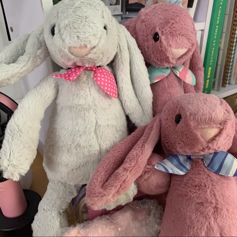 Thỏ bông JELLYCAT tai dài dễ thương nhiều màu sắc