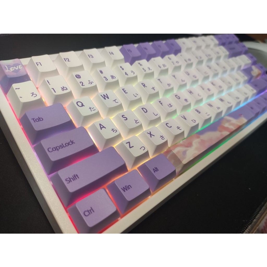 139 Phím Dream Yu Theme Keycap Cherry Profile PBT Dye Thăng hoa Keycap cho Bàn phím cơ Cherry MX Switch