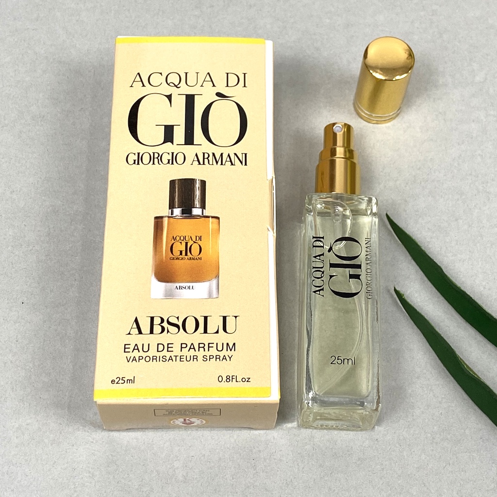 Nước hoa nội địa trung Acqua Di Gio Absolu 25ml thơm lâu hương tươi mát pha chút gỗ