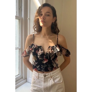 ✨size s | áo dây lưới rớt vai trẻ trung, sexy, 2 lớp dày dặn