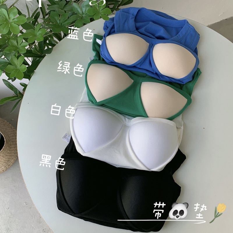 Áo hai dây thể thao SUXI có mút đệm ngực thời trang mùa hè quyến rũ cho nữ