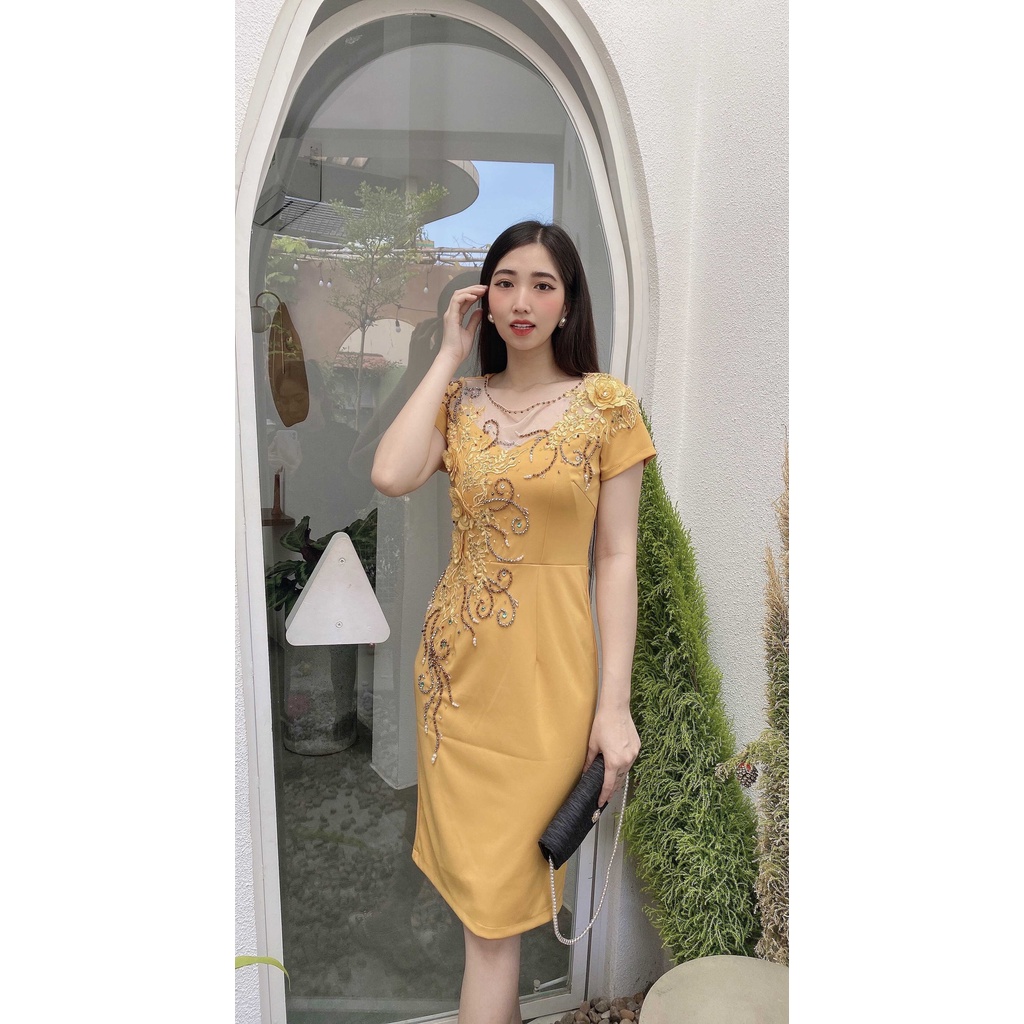 đầm nữ thiết kế tuổi trung niên nữ