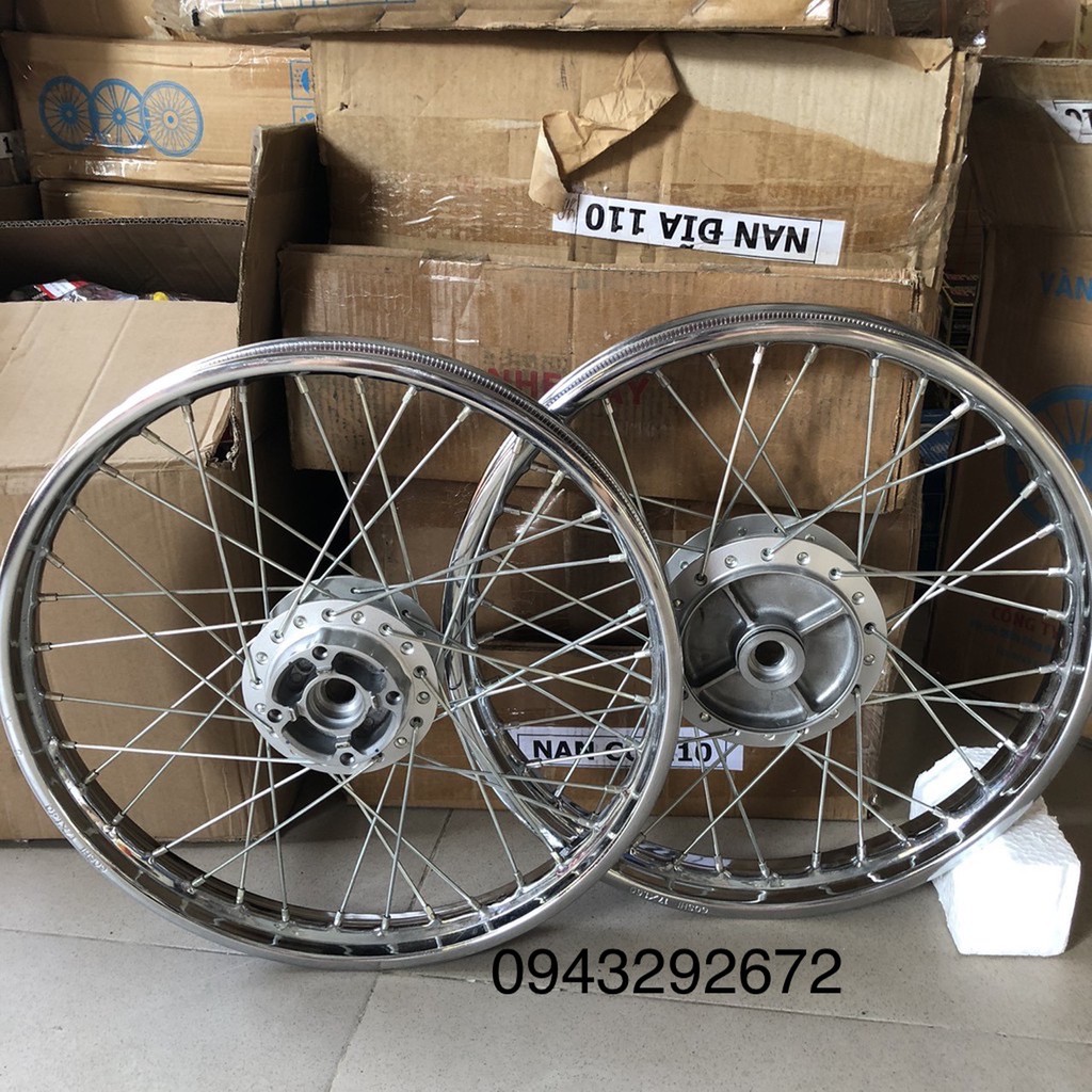 Bộ vành (trước +sau) Honda sịn bản to