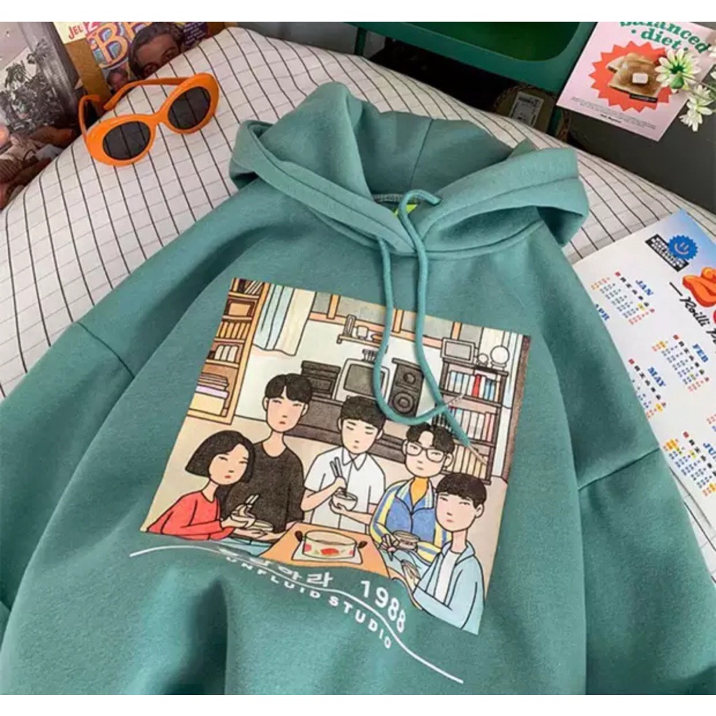 Áo Nỉ Hoodie Lớp Học Unisex Form Rộng Nhiều Màu