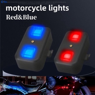 Led ánh sáng cho xe máy xe Đạp đuôi đèn màu đỏ màu xanh màu nhấp nháy máy bay Nhấp Nháy ánh sáng hành trình nhấp nháy đèn xe máy xe máy đèn cảnh báo đèn