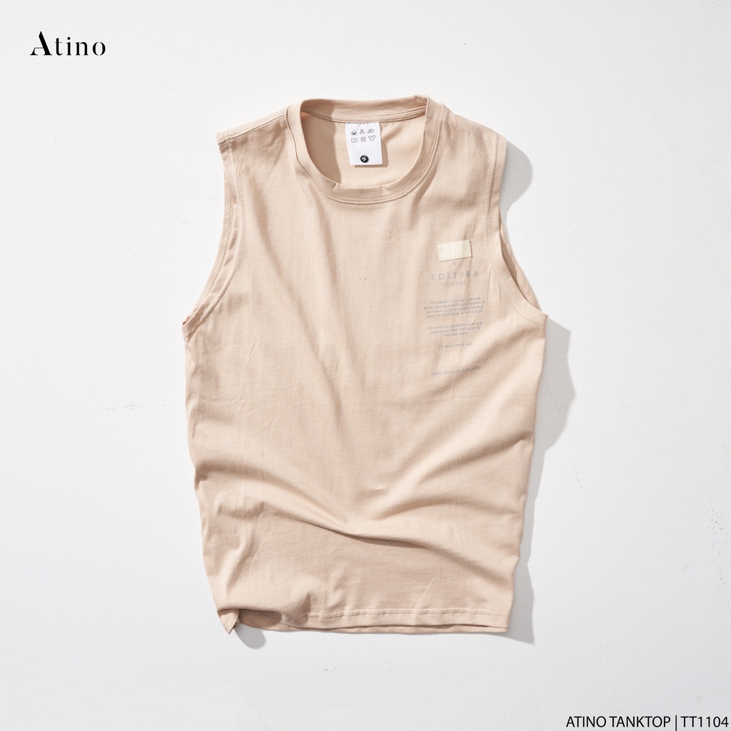 Áo Tank Top Nam ARFEMYS ATINO Chất Cotton Thoáng Mát form Regular TT1104