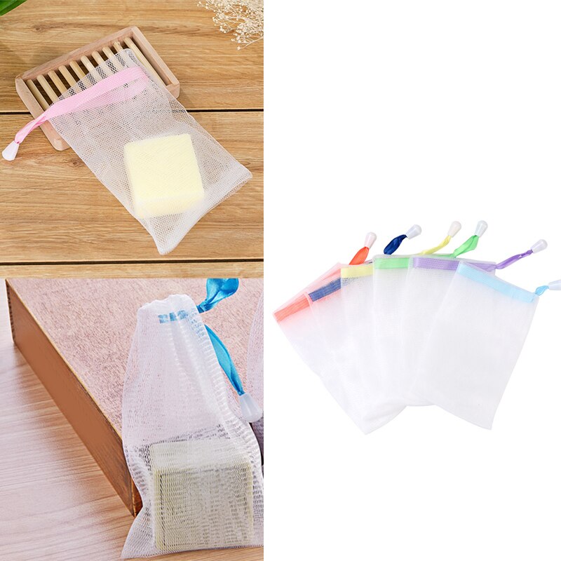 Set 5 Túi Lưới Đựng Xà Phòng Tiện Lợi Màu Sắc Ngẫu Nhiên