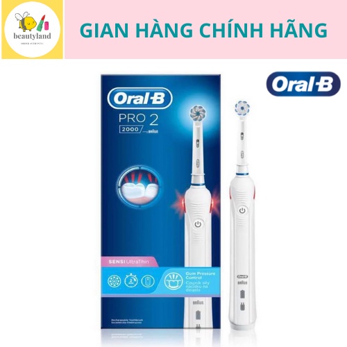 [Hàng chính hãng 100%] Bàn chải điện Oral B Pro 2 2000 sale 70% tại Pháp