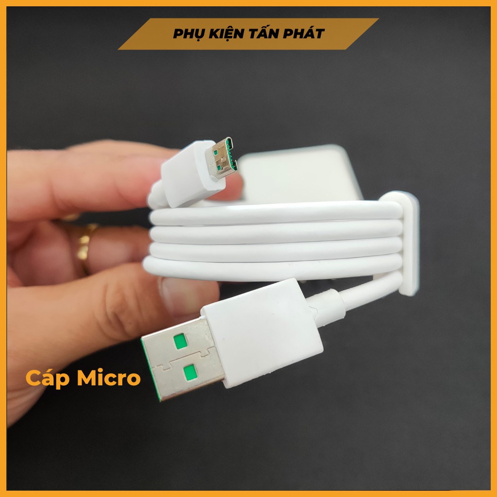 Bộ Sạc Nhanh VOOC 3.0 5V-4A Dành Cho Các Dòng Điện Thoại OPPO/REALME USB To Micro/TypeC - Bảo Hành 12 Tháng 1 Đổi 1