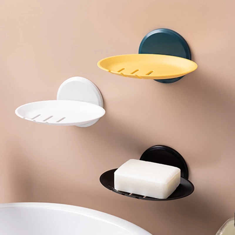 Simple Wall Mounted Non Perforated Drainage Soap Box /Disc Soap Box /Household Bathroom Soap Drain Rack