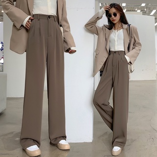 Quần dài ống rộng lưng cao thời trang cá tính 45860