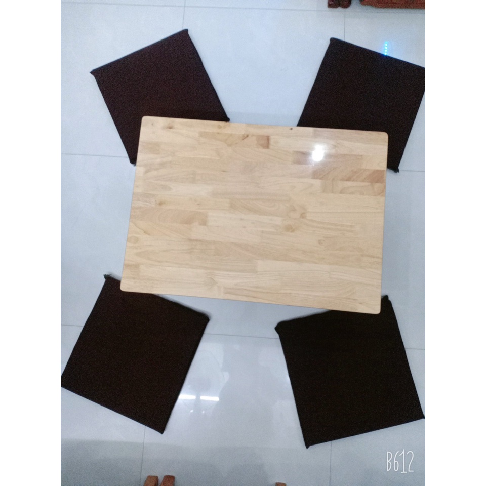 COMBO 4 CÁI Nệm bệt VUÔNG màu NÂU kích thước 40x40x3cm