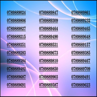 Sim số đẹp Mobi nghe gọi - 4G