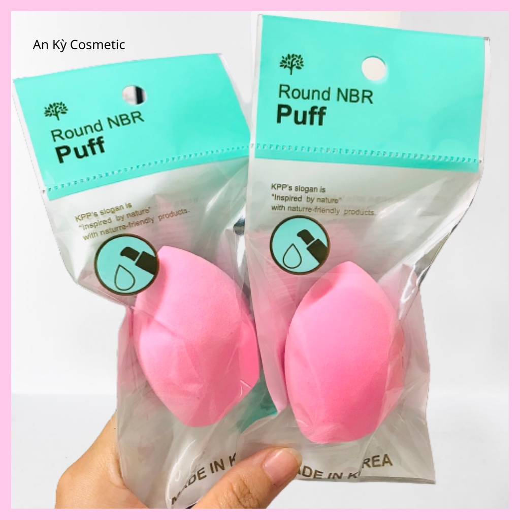 Bông Mút Tán Kem Nền Round Puff Hàn Quốc