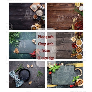 Phông nền 3d chụp ảnh đồ ăn/ background chụp ảnh / phông nền chụp ảnh / phụ kiện chụp ảnh