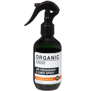 Xịt không khí Hữu Cơ Organic Choice Air Freshener & Linen Spray Hương gỗ sả hàng nội địa Úc 200ml