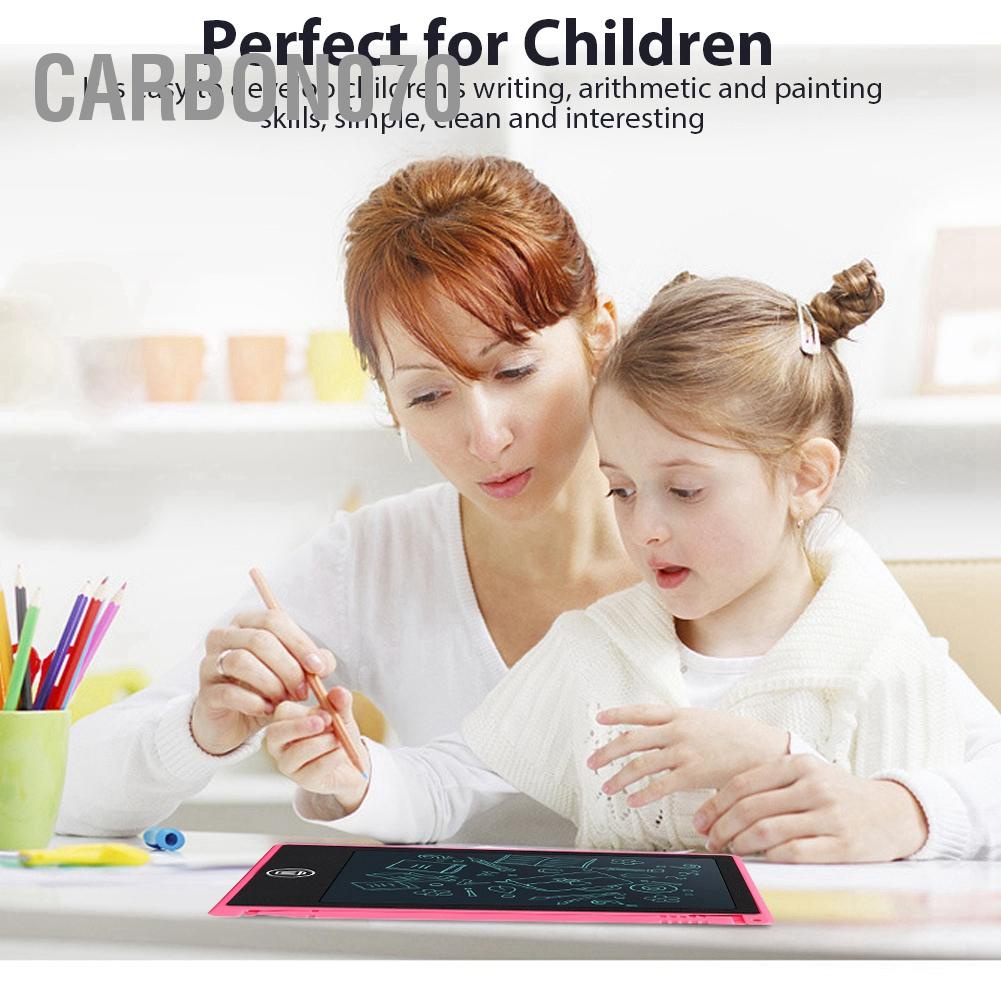 Hàng HOT Bảng Viết Tự Xoá- Vẽ LCD-Điện Tử Thông Minh Cho Bé 4.5 inch【Carbon070】