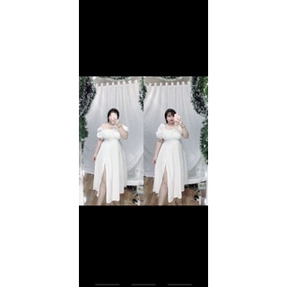 Váy xẻ tà maxi bigsize