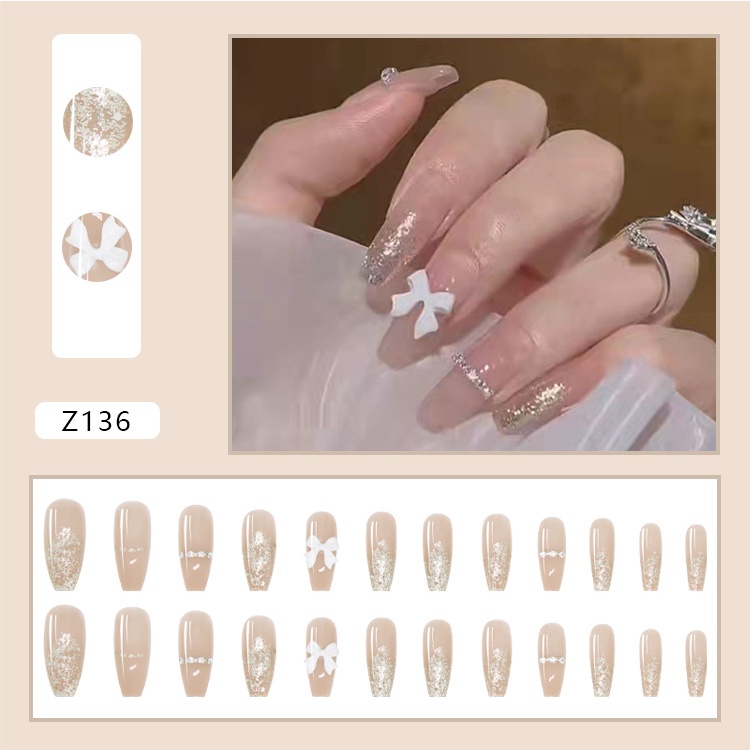 _ Móng tay giả đính đá nail xinh