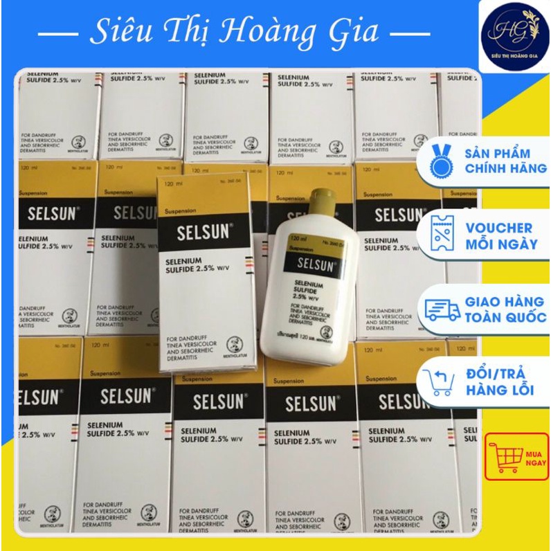 1 chai dầu gội selsun Thái Lan 120ml