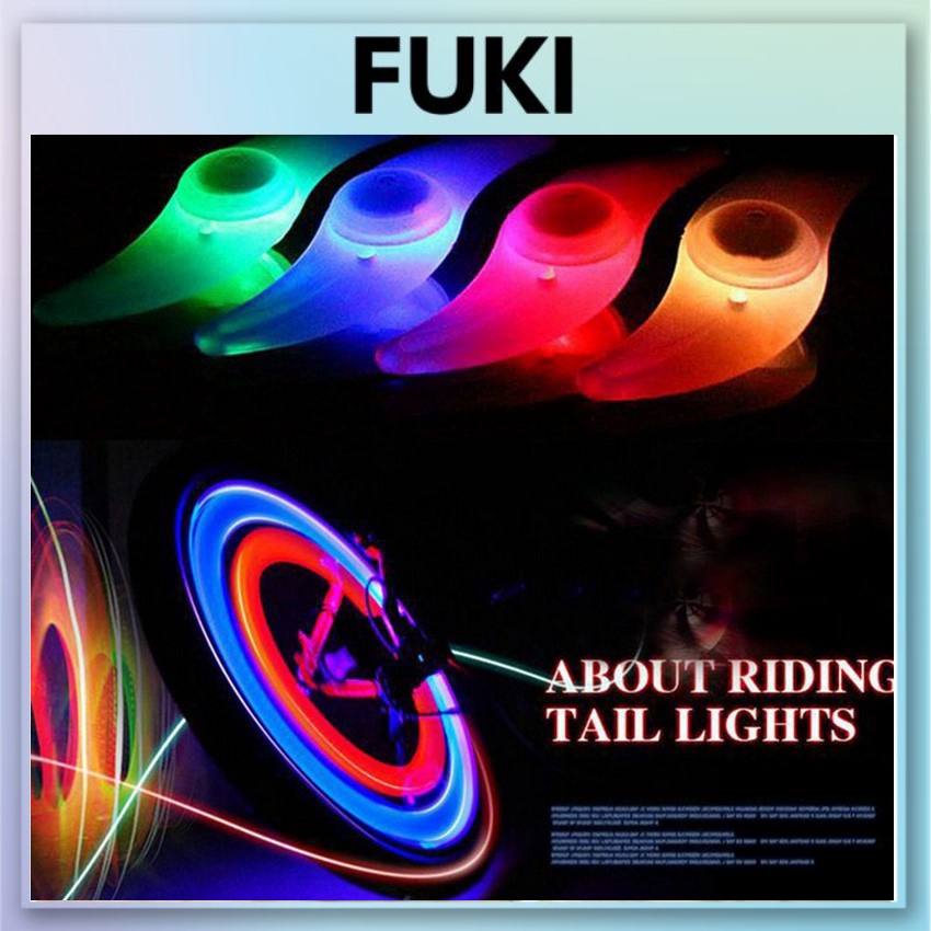 Đèn led gắn bánh xe đạp đèn led gắn van xe đạp tiện dụng FUKI