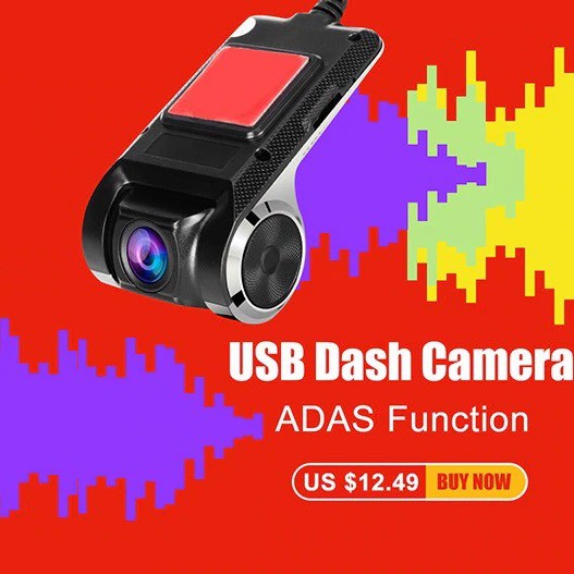 Camera Hành Trình U2 (Kèm Thẻ Nhớ) Máy Quay Hành Trình Ô Tô Tích Hợp Màn Hình Android Sắc Nét Full HD 1080p - Cổng USB