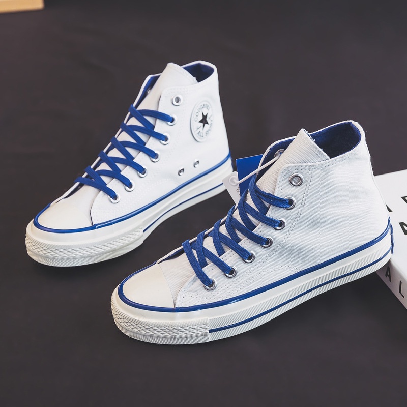 Giày Thể Thao Vải canvas Cổ Cao Thời Trang Phong Cách Cho Nữ