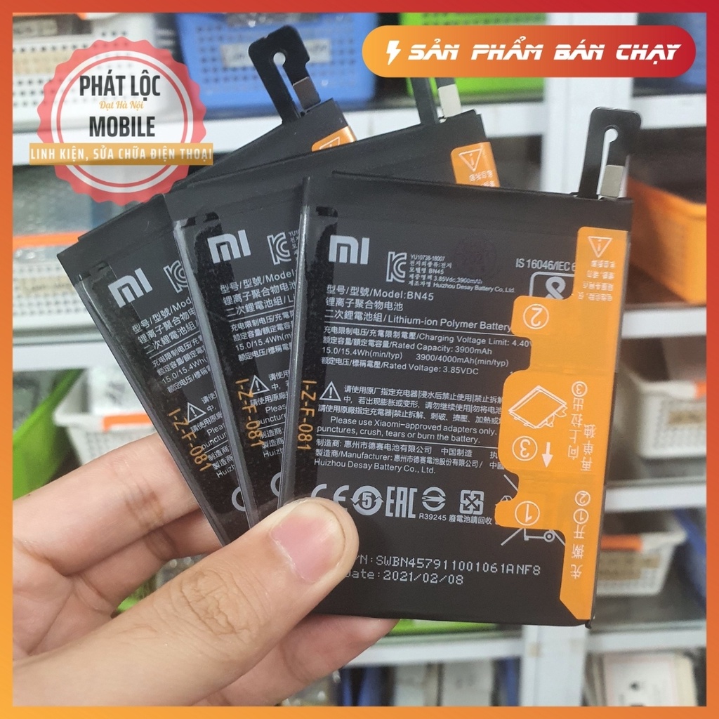 Pin Xiaomi Redmi Note 5 Pro dung lượng 4000mAh, Mã pin BN45, Pin zin công ty bảo hành 3 tháng