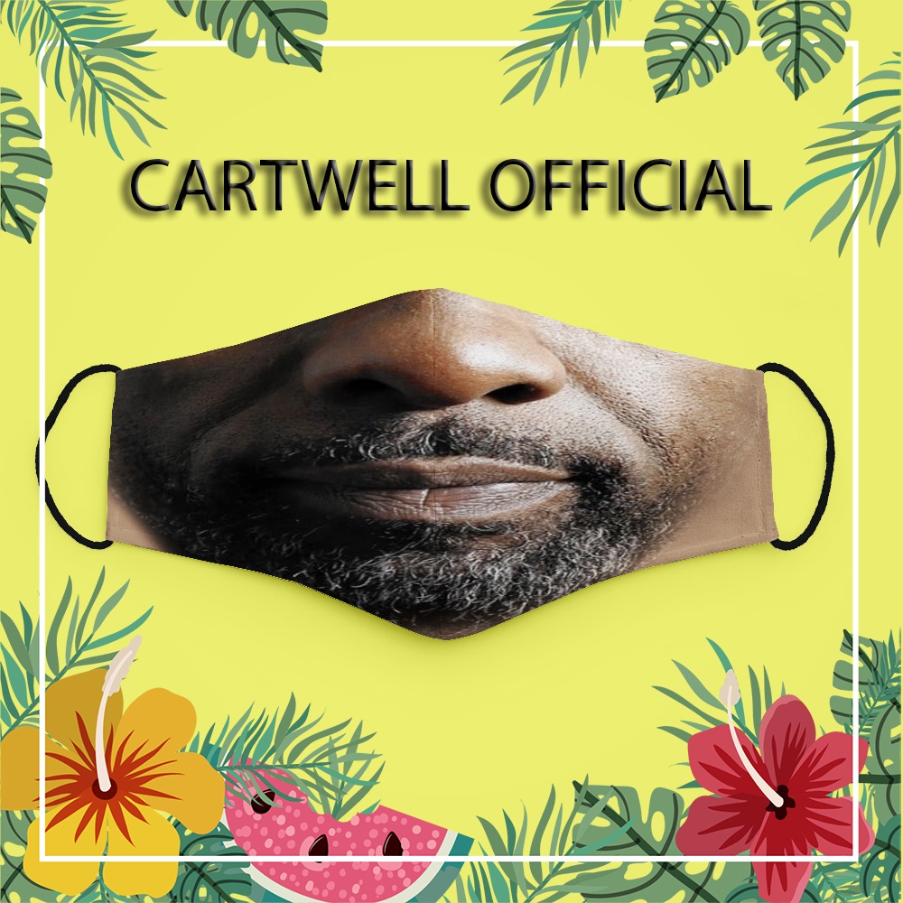 Khẩu trang hài hước 3d vui nhộn lè lưỡi bựa chế đàn ông 24 CARTWELL thoáng khí dễ thở chống giọt bắn vải cotton 100% phò