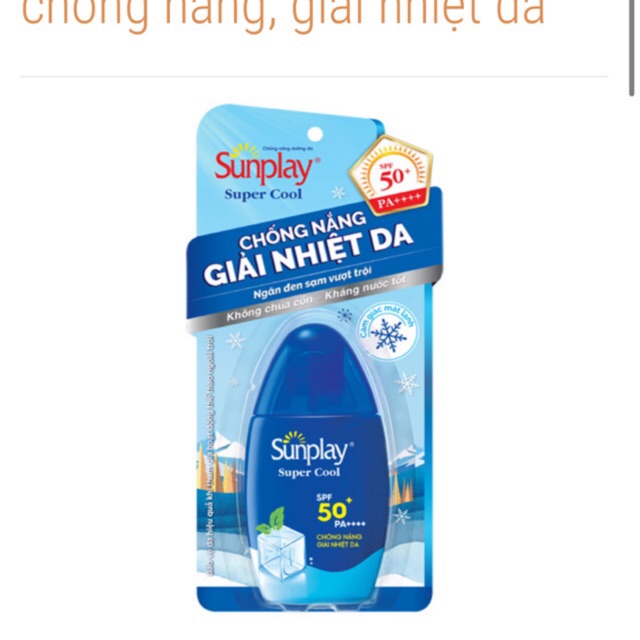 Sunplay Super Cool SPF50+, PA++++: Sữa chống nắng, giải nhiệt da