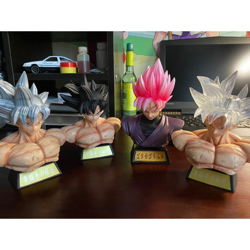 Mô hình đầu Goku, Vegeta, Trunk super saiyan tóc sáng đèn led - Dragon ball