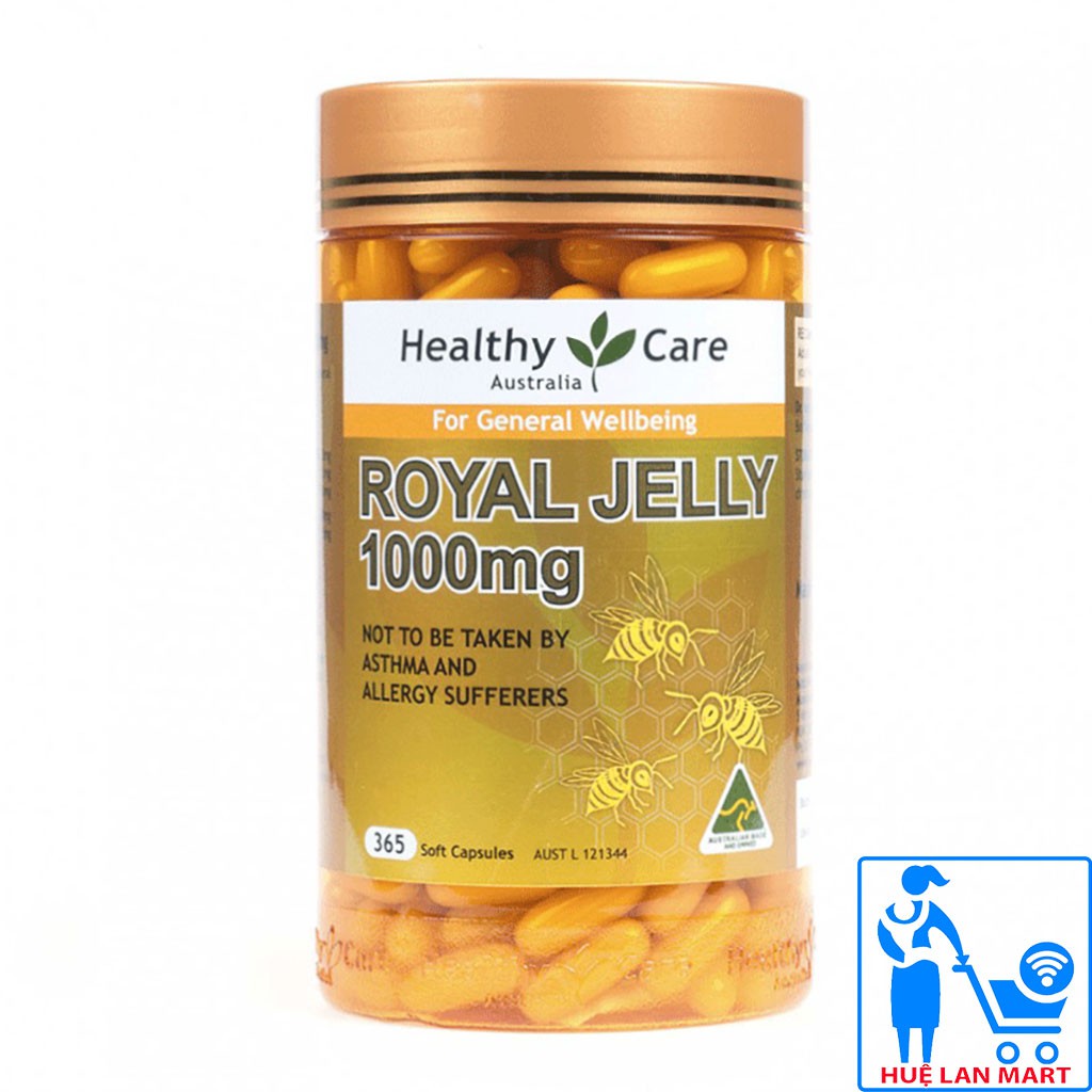 Thực Phẩm Bổ Sung Healthy Care Royall Jelly 1000mg - Lọ 365 Viên