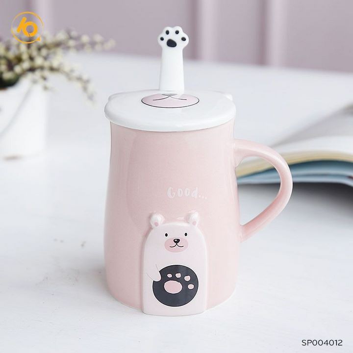 [Mã LIFESPIKE19 giảm 10% đơn 99K] Cốc sứ chân gấu kèm thìa uống trà, cafe độc đáo 400ml - SP004012 | BigBuy360 - bigbuy360.vn