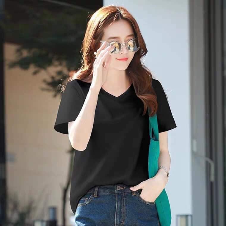 Áo Gap nữ cổ tim chất cotton (hàng đẹp loại 1)