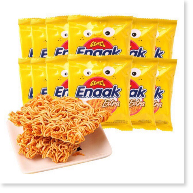 [HOT]  Mì ăn sống Snack Enaak vị gà hộp 24 gói/30gr (vàng)