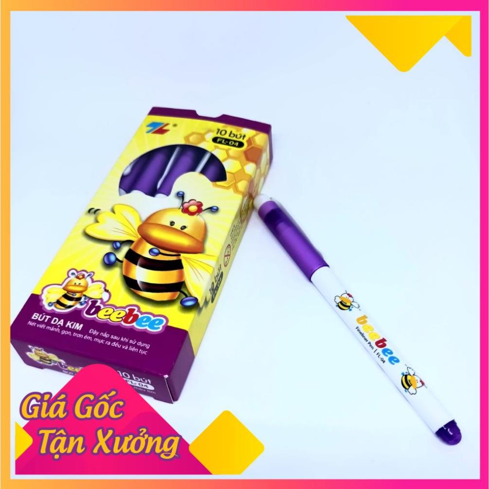 [SALE] Bút Bebe Mực Tím, Bút Con Ong ( hộp /10 cây )