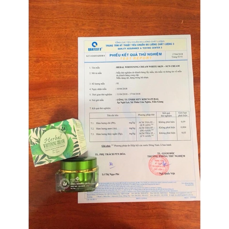 KEM FACE DƯỠNG DA THẢO DƯỢC KIMNATURAL