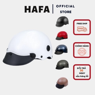 Mũ Bảo Hiểm Nửa Đầu , Mũ Bảo Hiểm Thời Trang Thông Gió Màu Trắng Helmet N039
