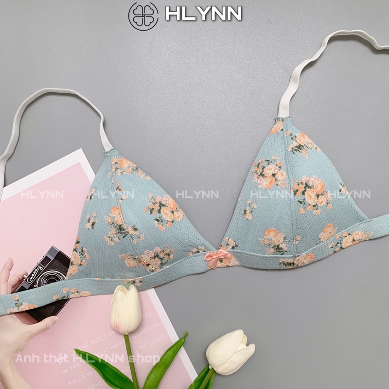 Set đồ lót cotton in hoa tam giác có mút m141 | BigBuy360 - bigbuy360.vn