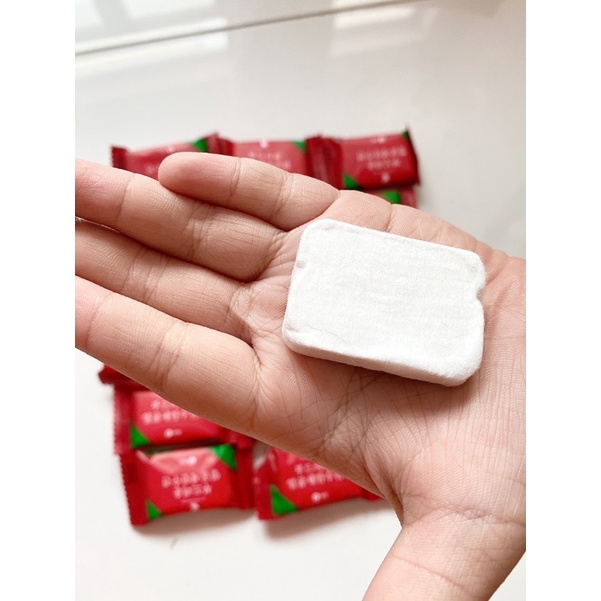 Khăn Ướt Nén Viên Kẹo Chữ Nhật Dài 30Cm,Khăn Nén Tiện Dụng Đi Du Lịch.