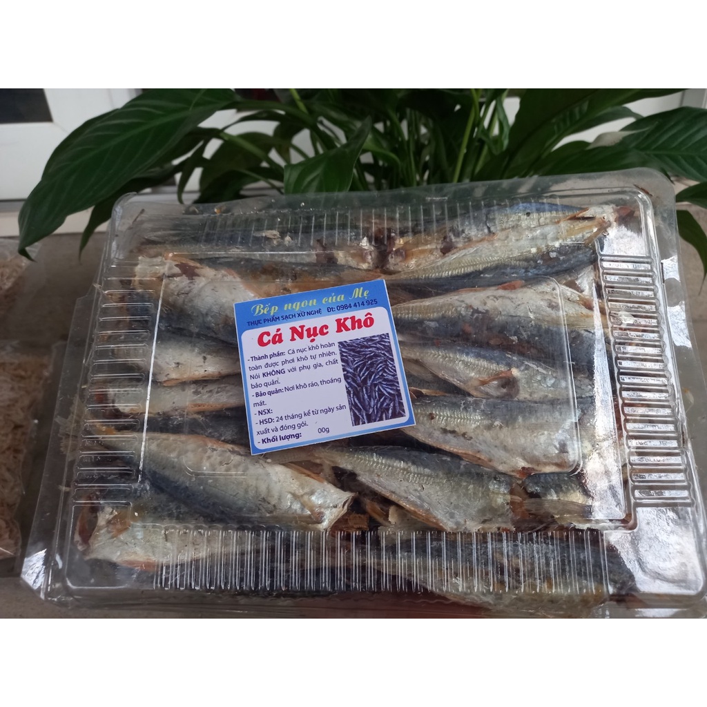 100g Cá khô nục ( cá nục khô nguyên con) Nghệ An vị nhạt, thịt dai ngọt, không chất bảo quản