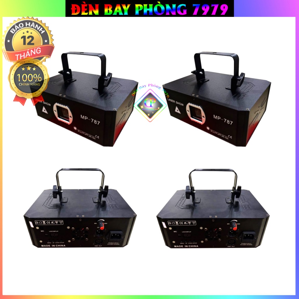 Đèn Laser MP 787 Cảm Biến Nhạc Với Hơn 1400 Hiệu Ứng 3D Dùng Cho Sân Khấu Phòng Karaoke, Bar...