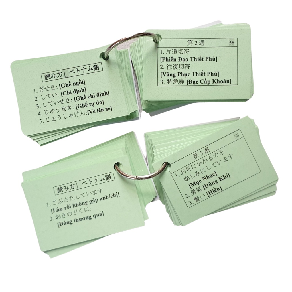 Thẻ Học Từ Vựng Tiếng Nhật N3 Tái Bản Mới Nhất - Flashcard Từ Vựng N3