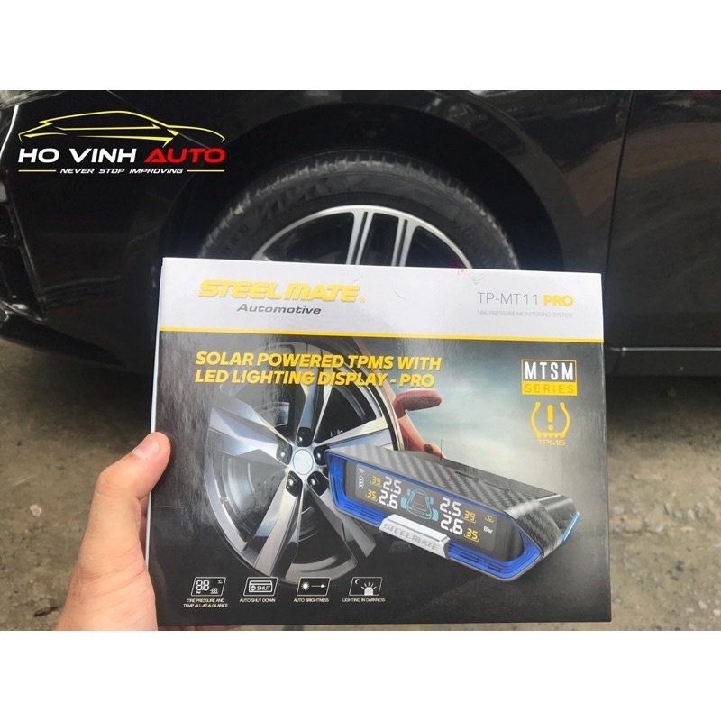 CẢM BIẾN ÁP XUẤT LỐP STEELMATE MT11 PRO van trong - Bảo Hành 3 Năm Chính Hãng