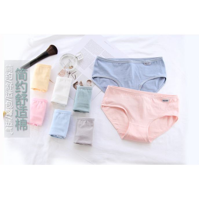 Quần chip lót nữ Pulo kháng khuẩn cotton thun lạnh dễ thương sexy gợi cảm rẻ đẹp - Đồ lót nữ A001